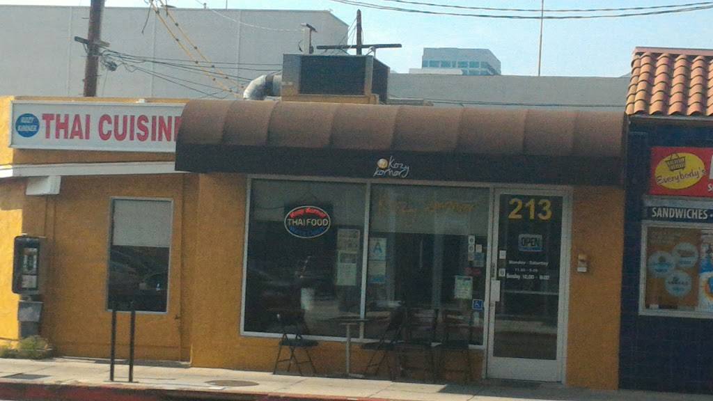 Kozy Korner Thai Food | restaurant | 2607, 213, W Wilson Ave, Glendale, CA 91203, USA | 8182426608 OR +1 818-242-6608