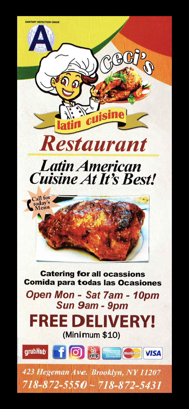 Cecis | restaurant | 423 Hegeman Ave, Brooklyn, NY 11207, USA | 7188725550 OR +1 718-872-5550