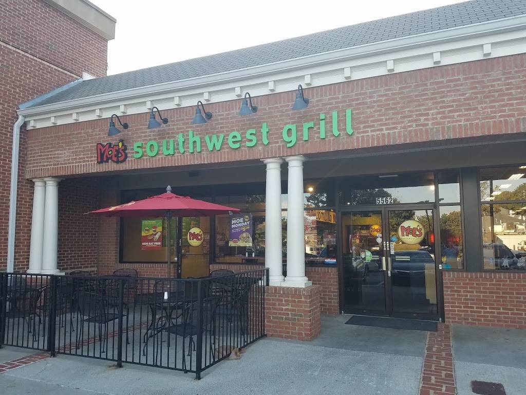 Moes Southwest Grill | restaurant | 5562 Chamblee Dunwoody Rd, Dunwoody, GA 30338, USA | 6783200360 OR +1 678-320-0360