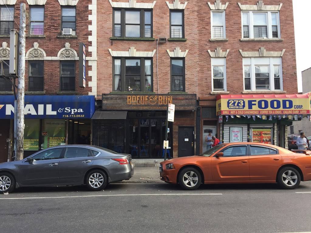 Boeuf & Bun | restaurant | 271 Kingston Ave, Brooklyn, NY 11213, USA | 7182218900 OR +1 718-221-8900
