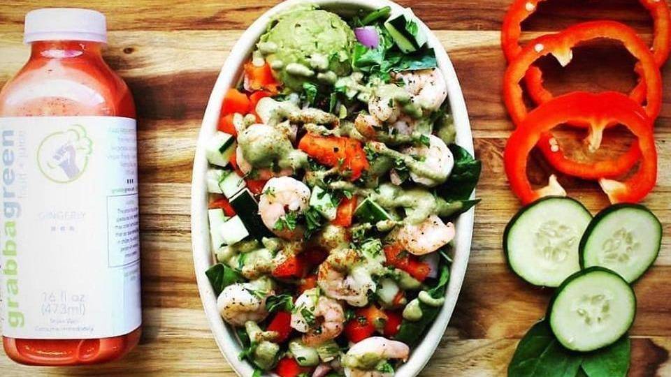 Grabbagreen Food + Juice | restaurant | 9440 W Sahara Ave #180, Las Vegas, NV 89117, USA | 7028249555 OR +1 702-824-9555
