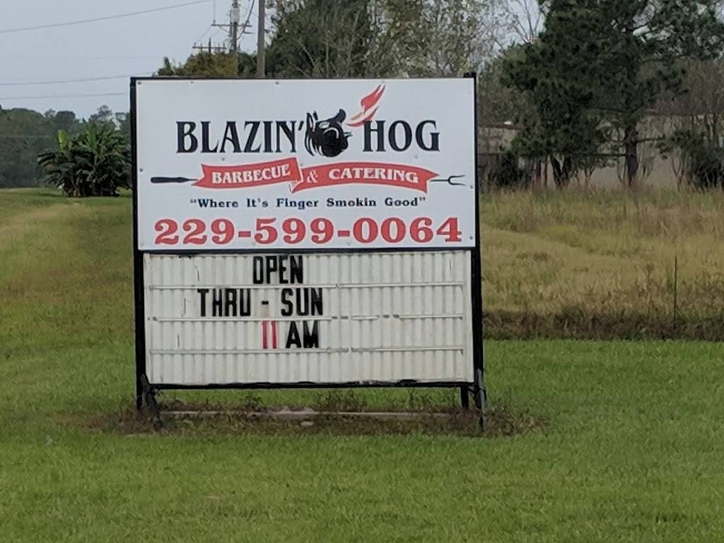 Blazin Hog BBQ | restaurant | 202 Greenridge Dr, Nashville, GA 31639, USA | 2295990064 OR +1 229-599-0064