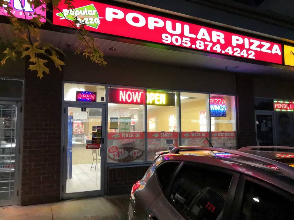 Popular Pizza | restaurant | 5380 Terry Fox Way, Mississauga, ON L5V 0A5, Canada | 9058141814 OR +1 905-814-1814