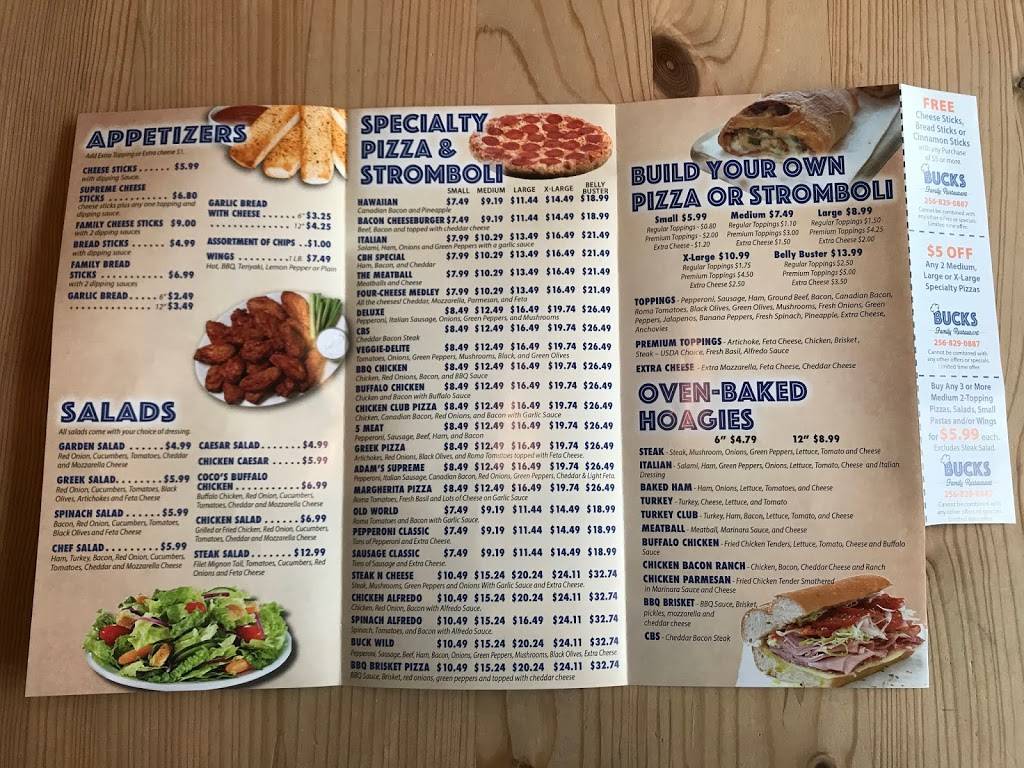 Bucks Pizza | restaurant | 12819 Highway 231 431 N, ste d, Hazel Green, AL 35750, USA | 2568290887 OR +1 256-829-0887