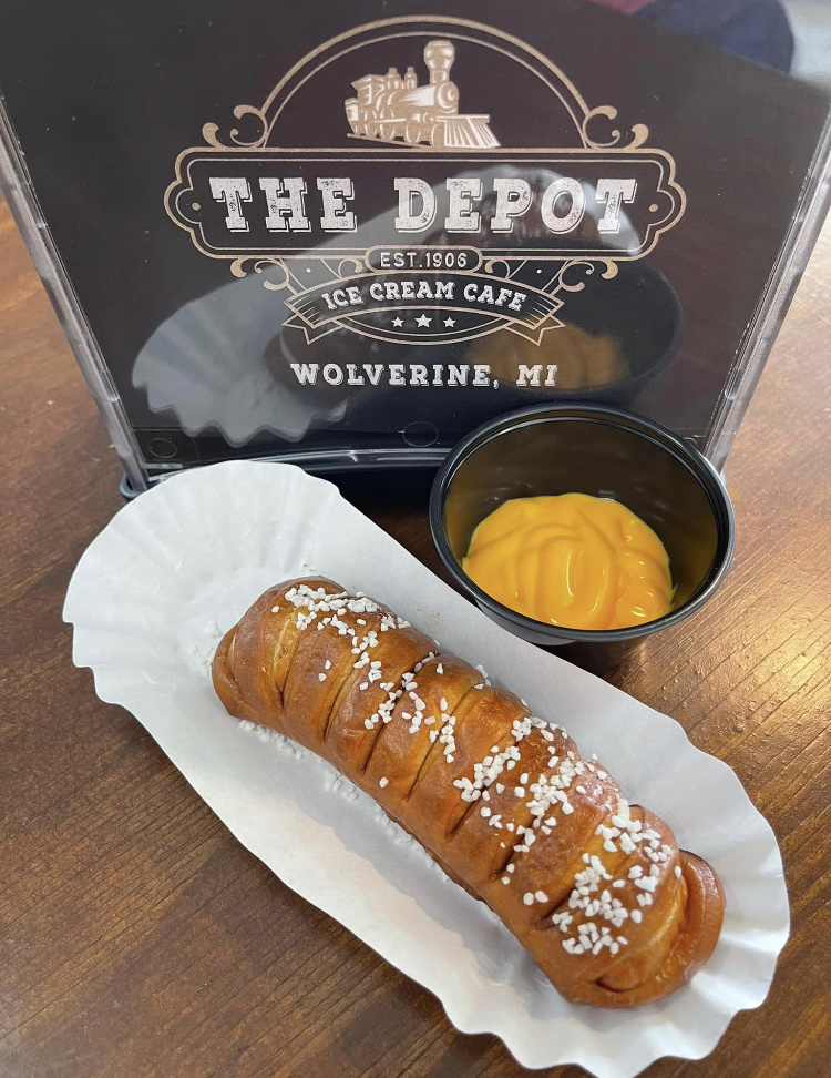 The Depot Ice Cream Cafe | meal takeaway | 13062 Depot St, Wolverine, MI 49799, USA | 2315259858 OR +1 231-525-9858