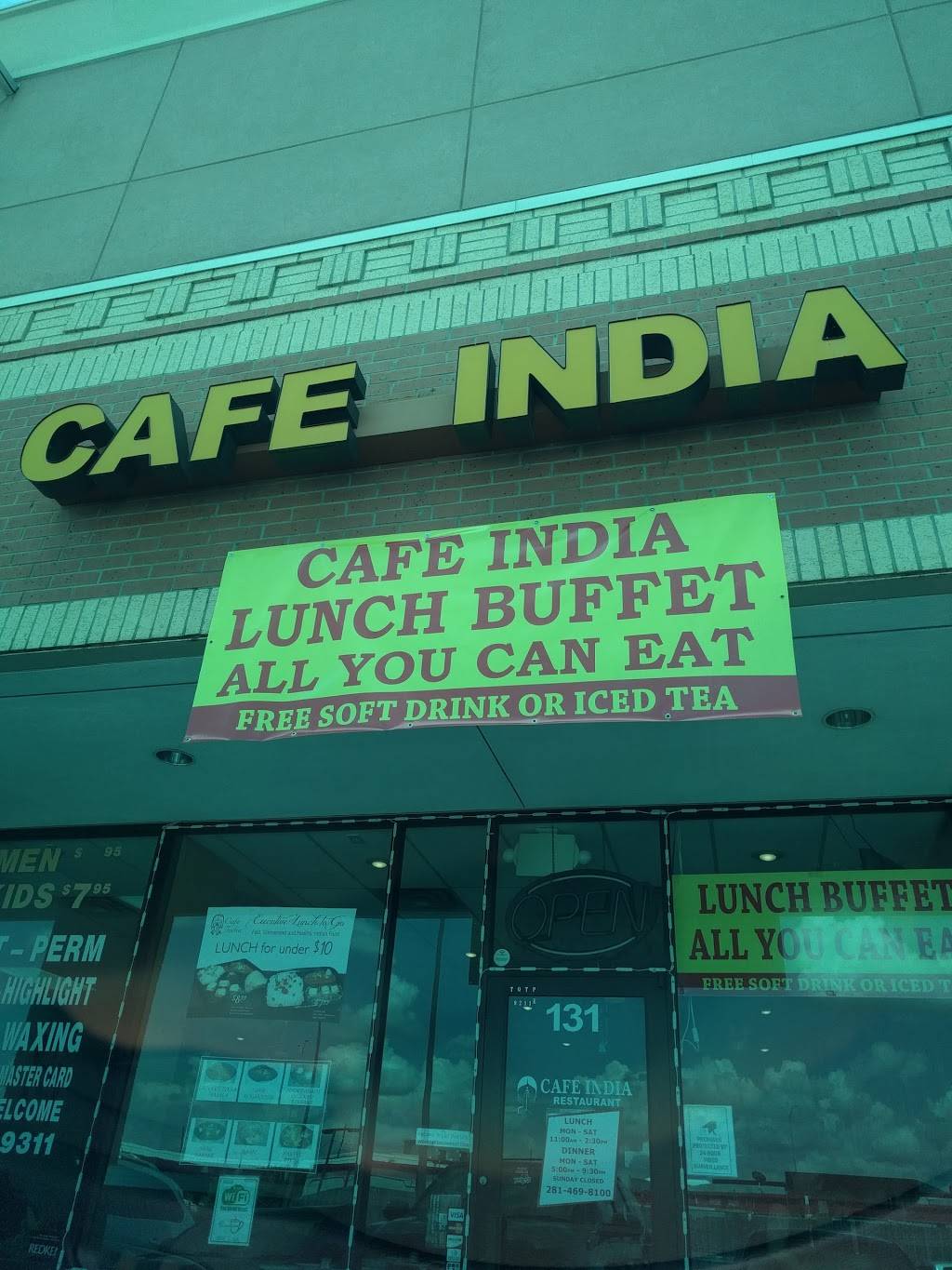 Cafe India | restaurant | 9211 West Rd # 131, Houston, TX 77064, USA | 2814698100 OR +1 281-469-8100