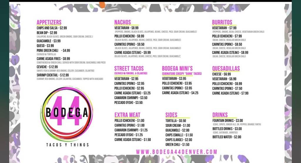 Bodega 44 | restaurant | 11221 W 44th Ave, Wheat Ridge, CO 80033, USA | 7204853127 OR +1 720-485-3127