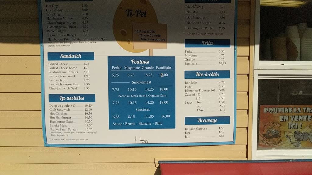 Patati Patata | restaurant | 2021-2035 Route du Carrefour, Val-des-Monts, QC J8N 7T6, Canada | 8194317646 OR +1 819-431-7646