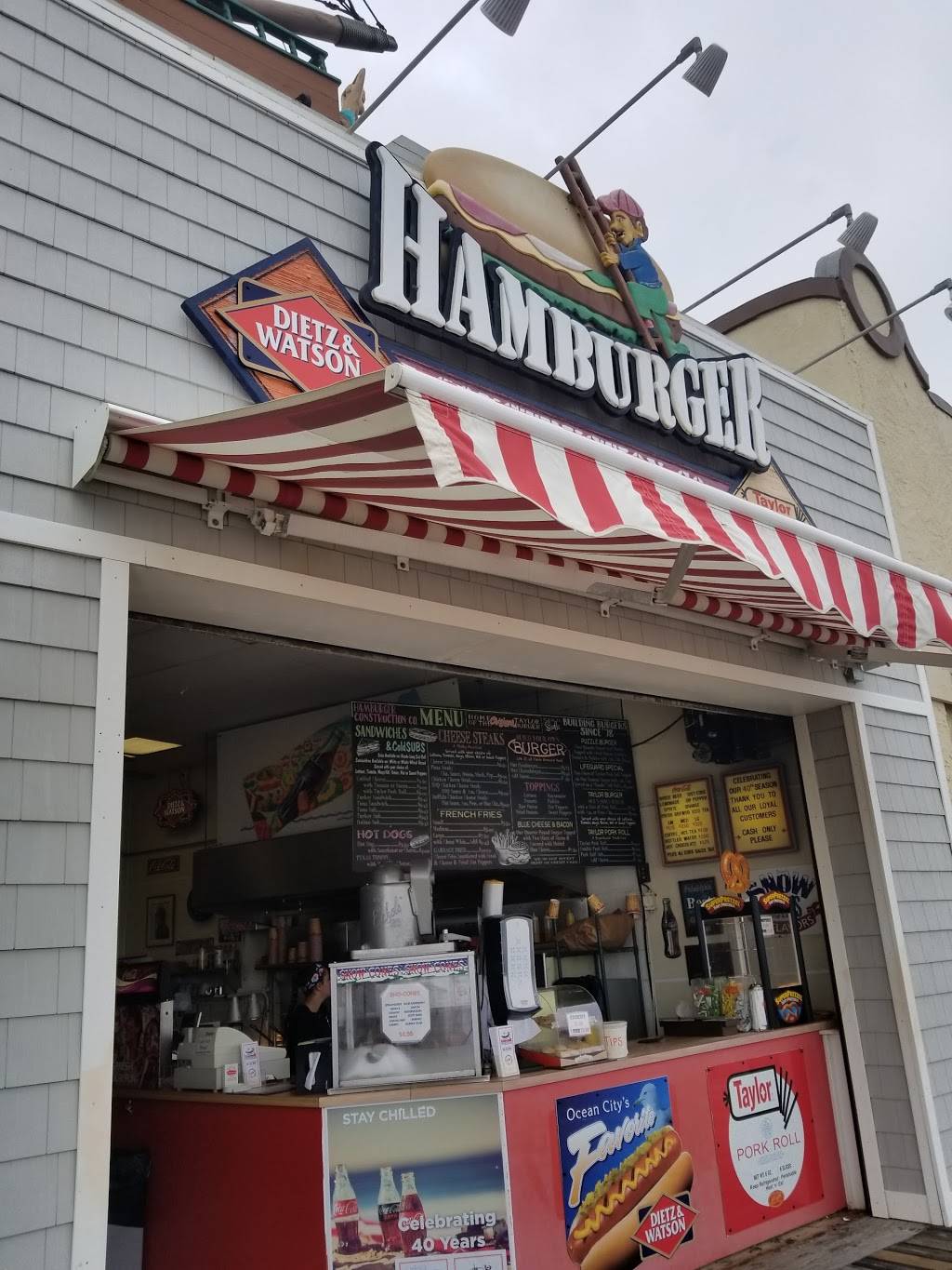 Hamburger Construction Co Inc | restaurant | 1020 Boardwalk, Ocean City, NJ 08226, USA | 6093990454 OR +1 609-399-0454