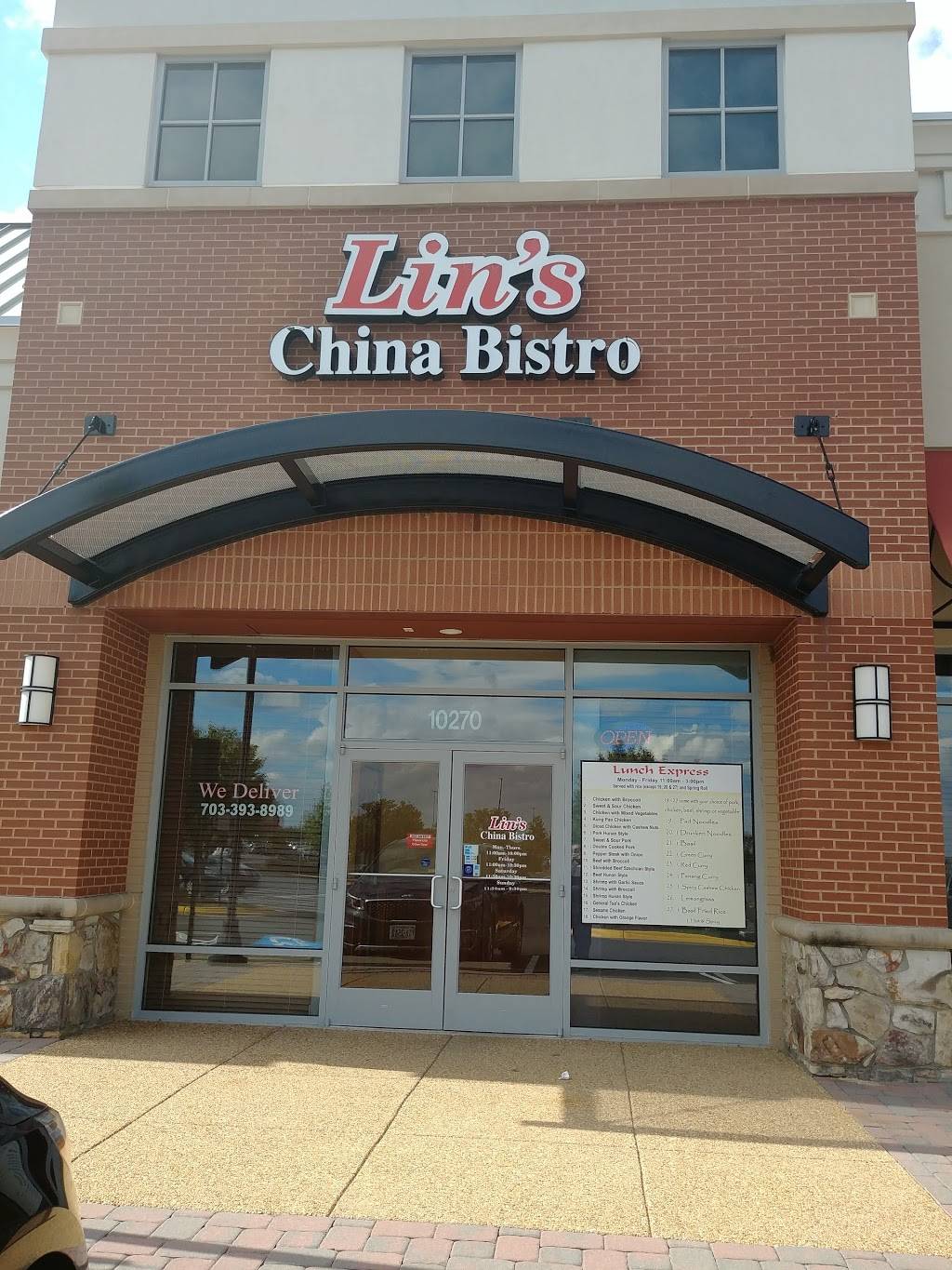Lins China Bistro | restaurant | 10270 Bristow Center Dr, Bristow, VA 20136, USA | 7033938989 OR +1 703-393-8989