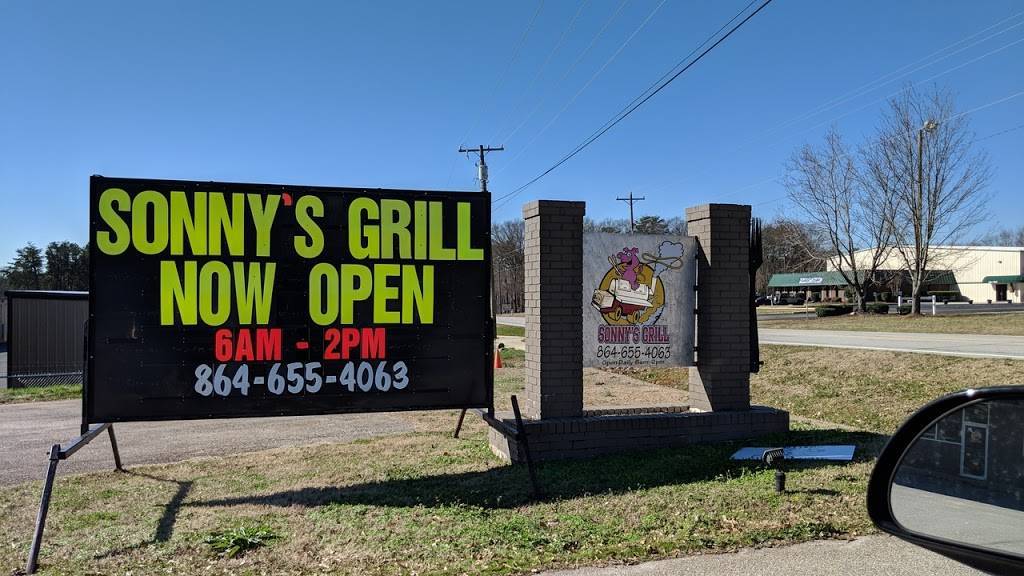Sonny’s Grill | restaurant | 3318-B Brushy Creek Rd, Greer, SC 29650, USA | 8646554063 OR +1 864-655-4063