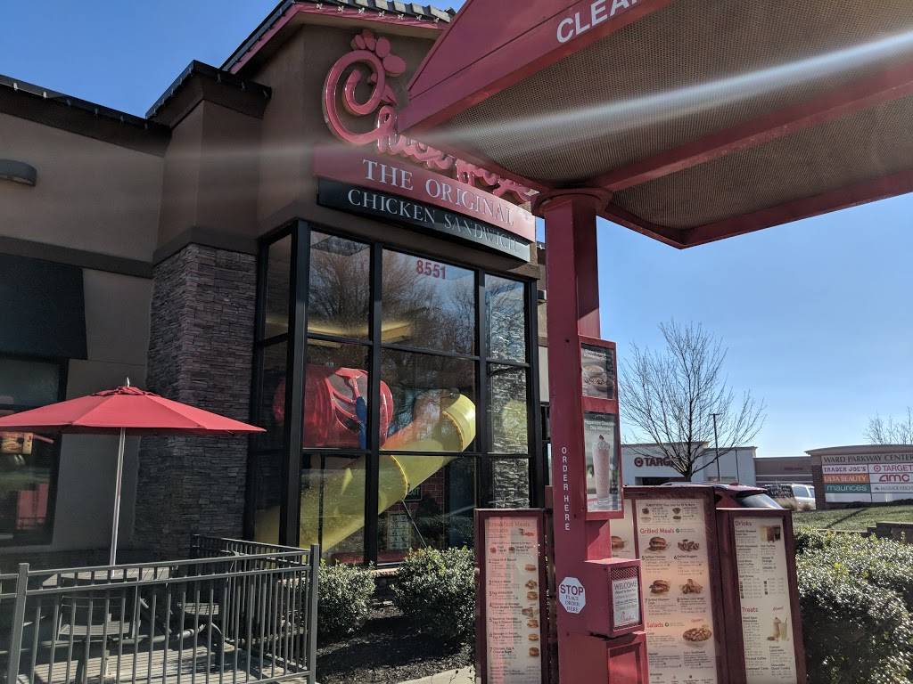 Chick-fil-A | restaurant | 8551 State Line Rd, Kansas City, MO 64114, USA | 8163618800 OR +1 816-361-8800