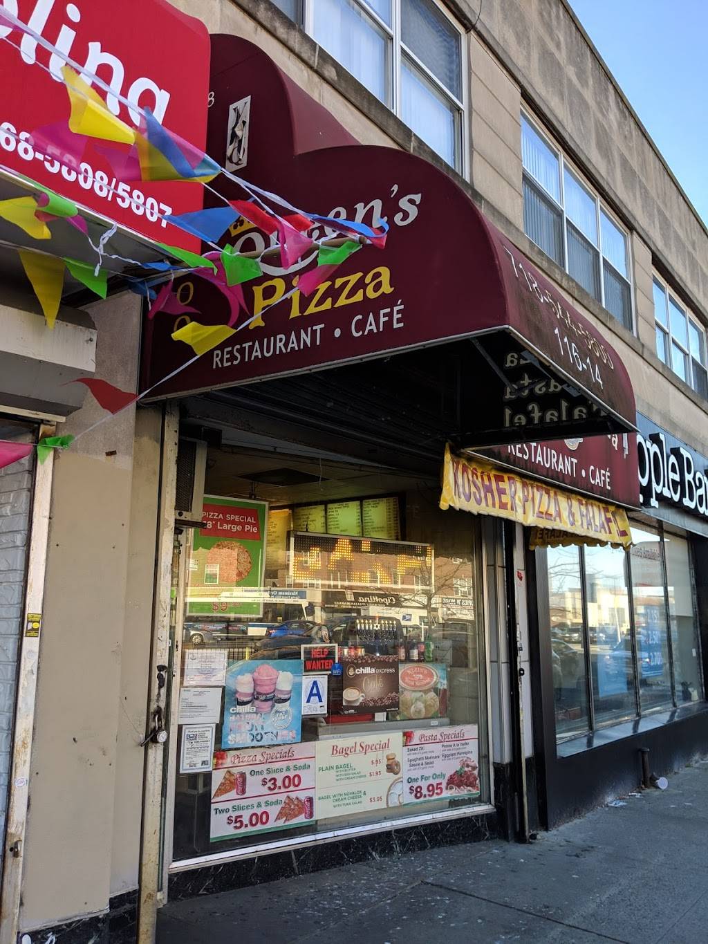 Queens Pizza | restaurant | 7055, 11614 Queens Blvd, Flushing, NY 11375, USA | 7185445800 OR +1 718-544-5800