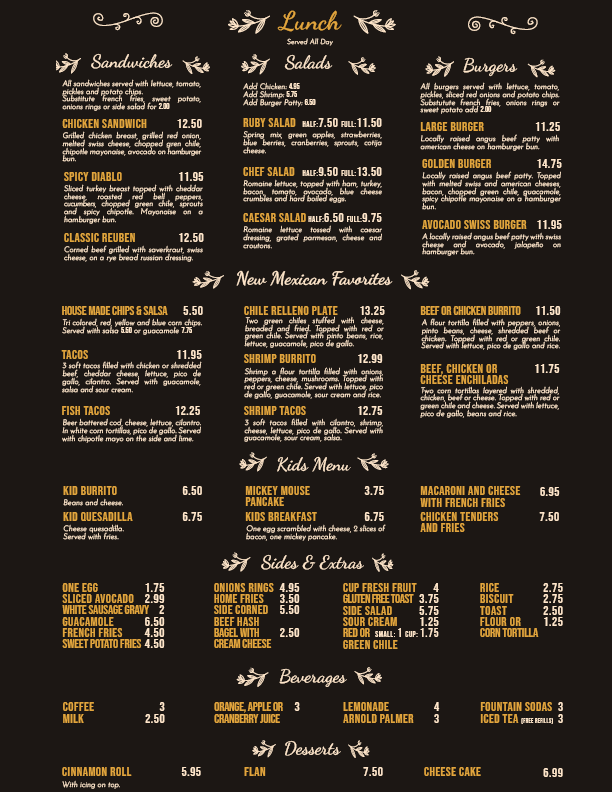 Golden Piñon | restaurant | 88 NM-150, El Prado, NM 87529, USA | 5757763202 OR +1 575-776-3202