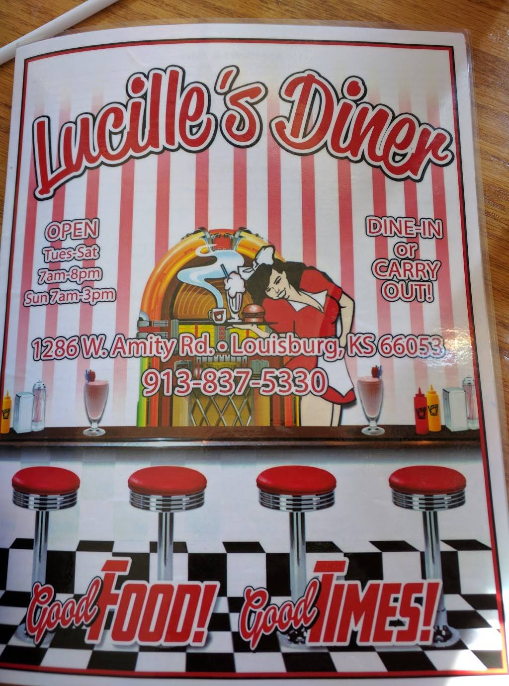 Lucille Restaurant | restaurant | 1400 W Amity St, Louisburg, KS 66053, USA | 9138375330 OR +1 913-837-5330