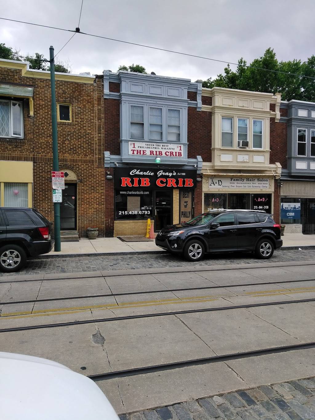 Charlie Grays Rib Crib | restaurant | 6333 Germantown Ave, Philadelphia, PA 19144, USA | 2154386793 OR +1 215-438-6793