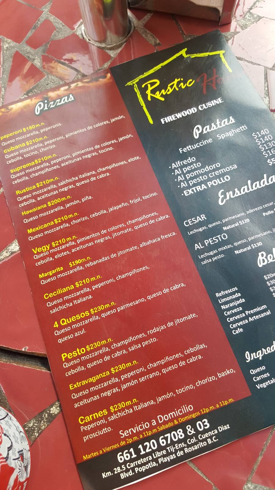 Rustic House | restaurant | Ensenada - Rosarito 3002, Hermenegildo Cuenca Diaz, 22710 Rosarito, B.C., Mexico | 016611206708 OR +52 661 120 6708