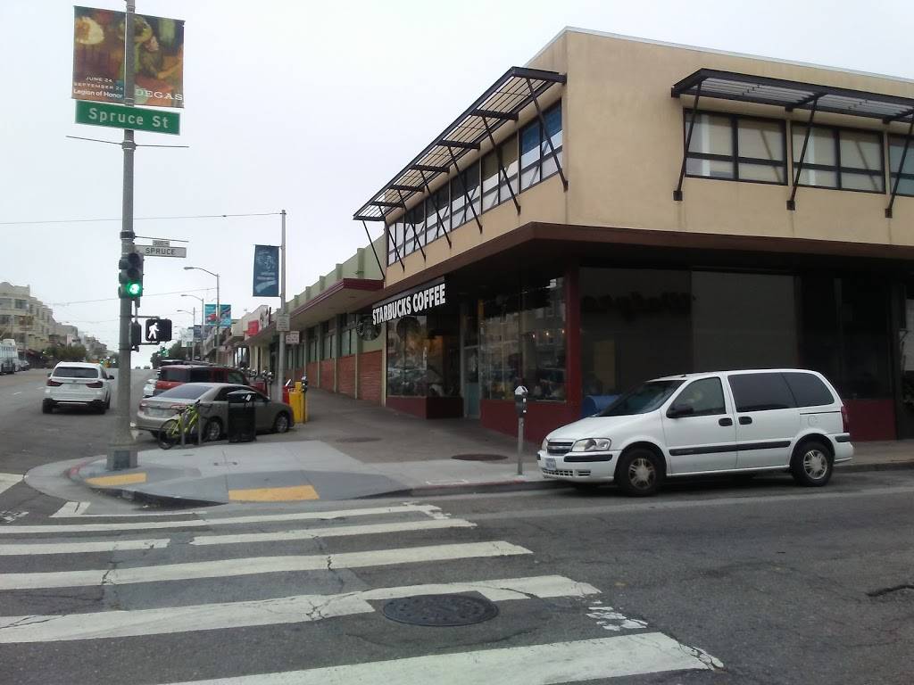 Starbucks | cafe | 3595 California St, San Francisco, CA 94118, USA | 4153872249 OR +1 415-387-2249