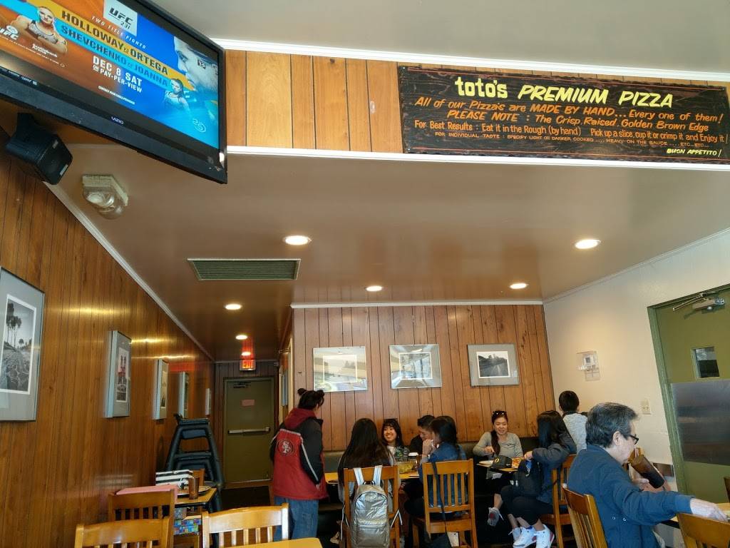 Totos Pizzeria & Restaurant | restaurant | 1690 El Camino Real, San Bruno, CA 94066, USA | 6508738686 OR +1 650-873-8686