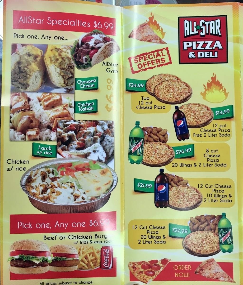 All star pizza and deli | restaurant | 224 Quail St, Albany, NY 12203, USA | 5186506847 OR +1 518-650-6847