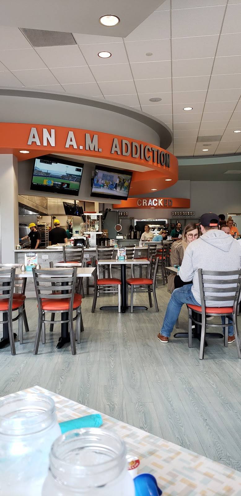 Cracked: An A.M. Addiction | restaurant | 17933 Haggerty Rd, Livonia, MI 48152, USA | 2483081460 OR +1 248-308-1460