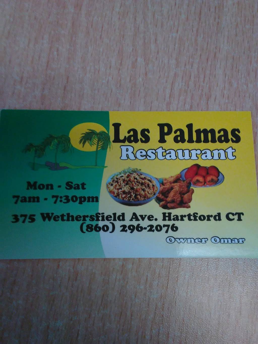 Las Palmas Restaurant | restaurant | 375 Wethersfield Ave, Hartford, CT 06114, USA | 8602962076 OR +1 860-296-2076
