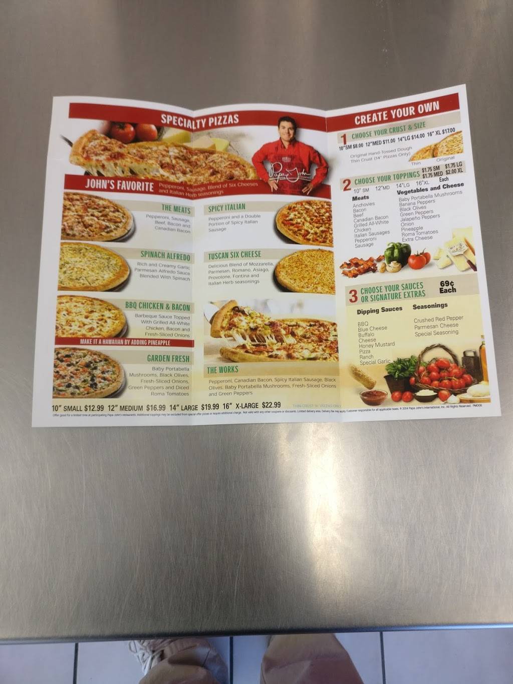 Papa Johns Pizza | restaurant | 1963, CA-1, Lomita, CA 90717, USA | 3108911600 OR +1 310-891-1600