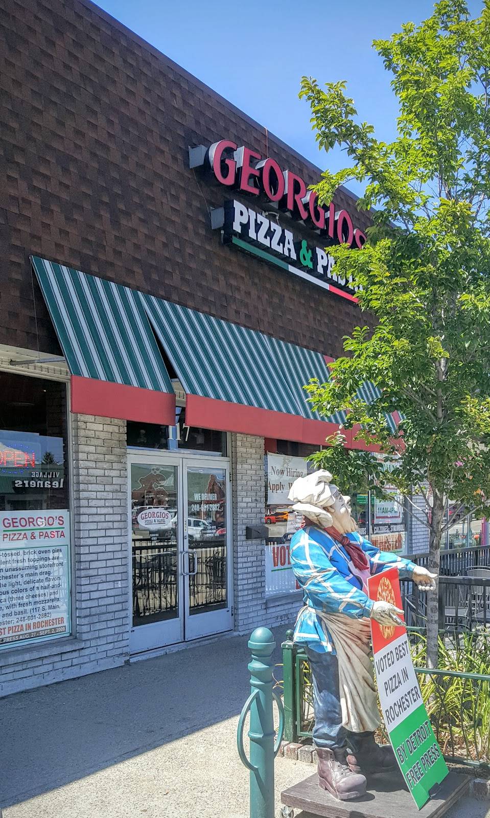 Georgios Pizza & Pasta | restaurant | 117 S Main St, Rochester, MI 48307, USA | 2486012882 OR +1 248-601-2882