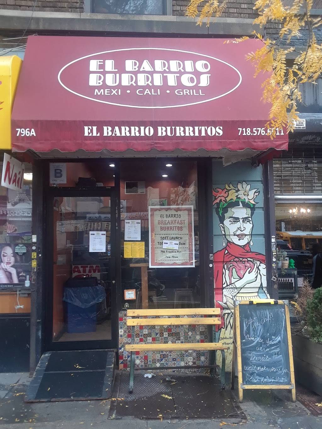 El Barrio Burritos | restaurant | 796A Franklin Ave, Brooklyn, NY 11238, USA | 7185766611 OR +1 718-576-6611