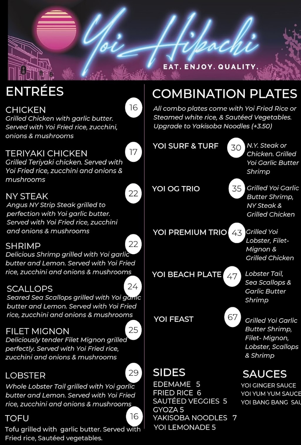 Yoi Hibachi | restaurant | 35555 N Ellsworth Rd, Queen Creek, AZ 85142, USA | 4804329120 OR +1 480-432-9120