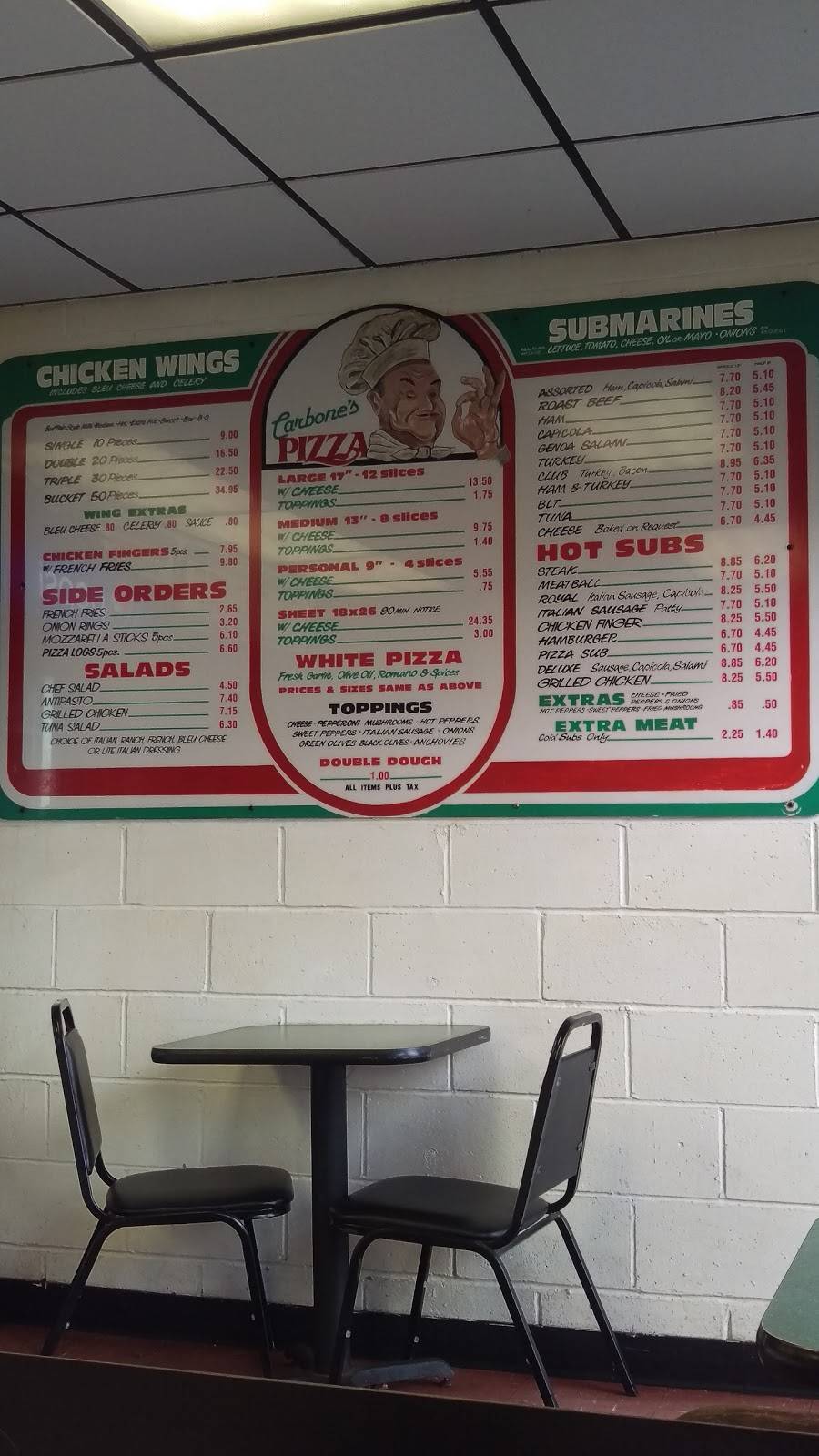 Carbones Pizzeria | restaurant | 13114 Broadway, Alden, NY 14004, USA | 7169373333 OR +1 716-937-3333