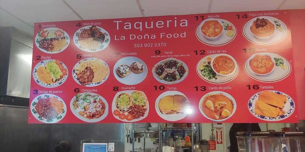 La doña food | restaurant | 975 N Pacific Hwy, Woodburn, OR 97071, USA | 5039020370 OR +1 503-902-0370