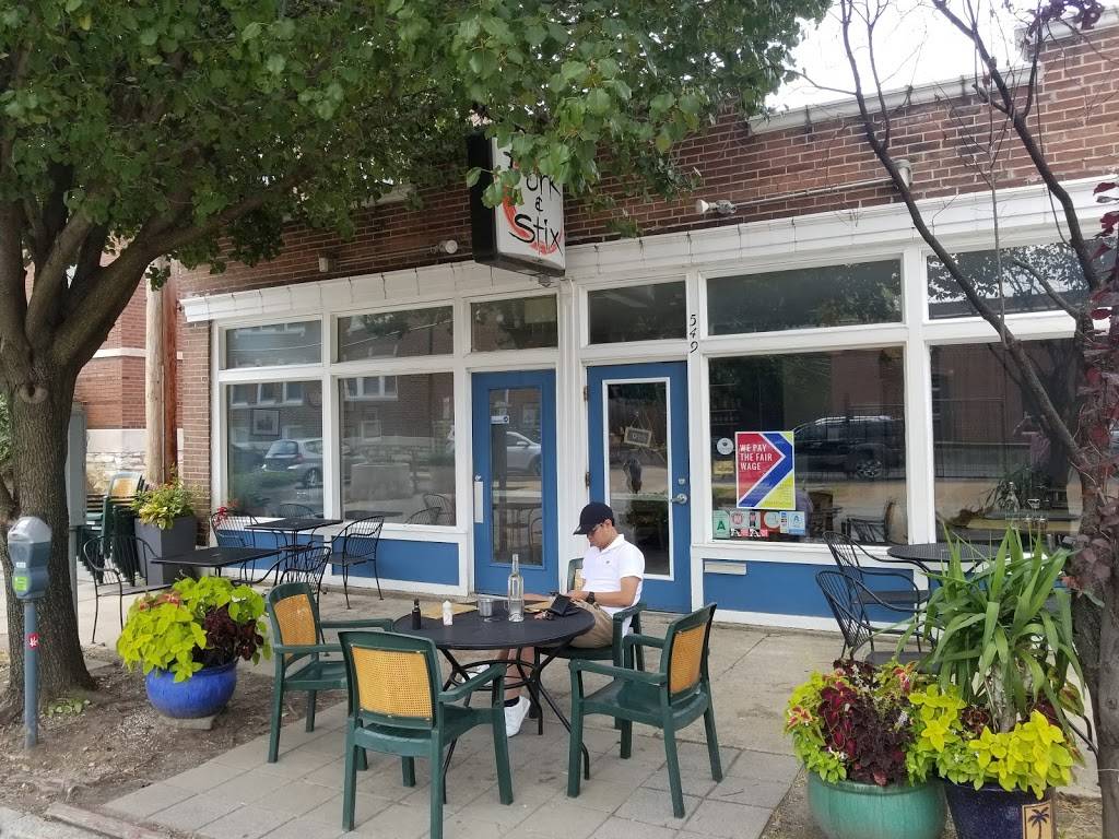 Fork & Stix | restaurant | 549 Rosedale Ave, St. Louis, MO 63112, USA | 3148635572 OR +1 314-863-5572