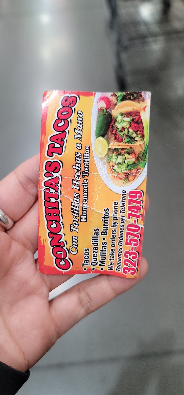 Conchitas tacos | restaurant | 17050 Nordhoff St, Northridge, CA 91325, USA | 3235707479 OR +1 323-570-7479