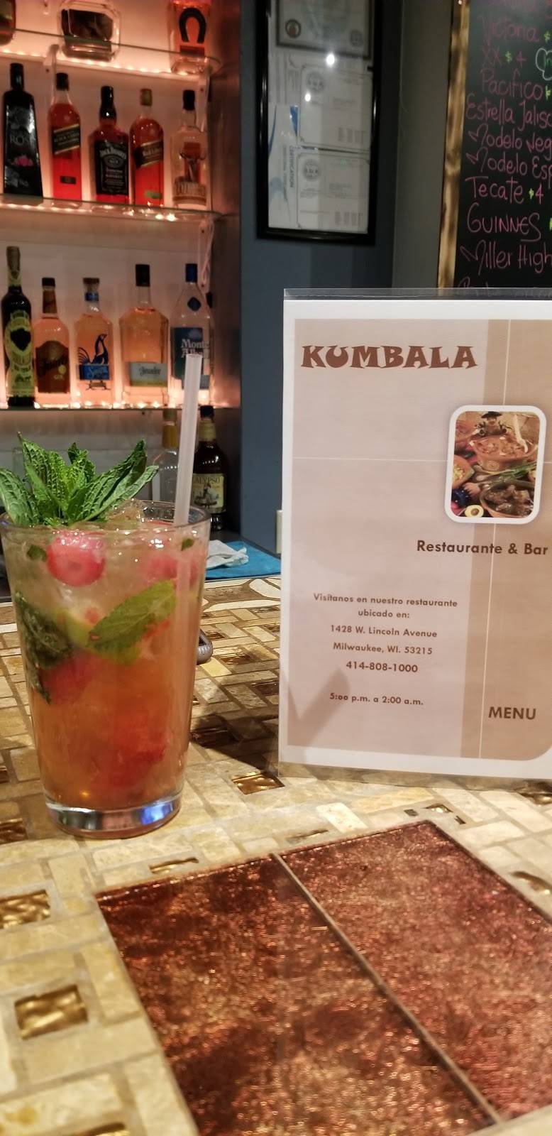 Kumbala Restaurant Bar | restaurant | 1428 W Lincoln Ave, Milwaukee, WI 53215, USA | 4145093604 OR +1 414-509-3604