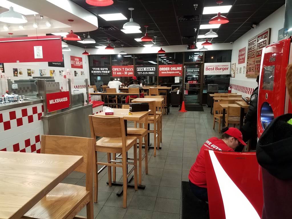 Five Guys | meal takeaway | 750 Independence Blvd, Virginia Beach, VA 23455, USA | 7575199001 OR +1 757-519-9001