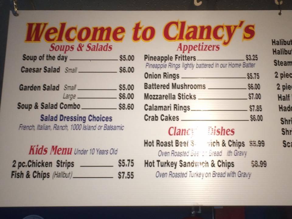 Clancys Fish And Chips | restaurant | 20497 Leslie St, Queensville, ON L0G 1R0, Canada | 9055890099 OR +1 905-589-0099