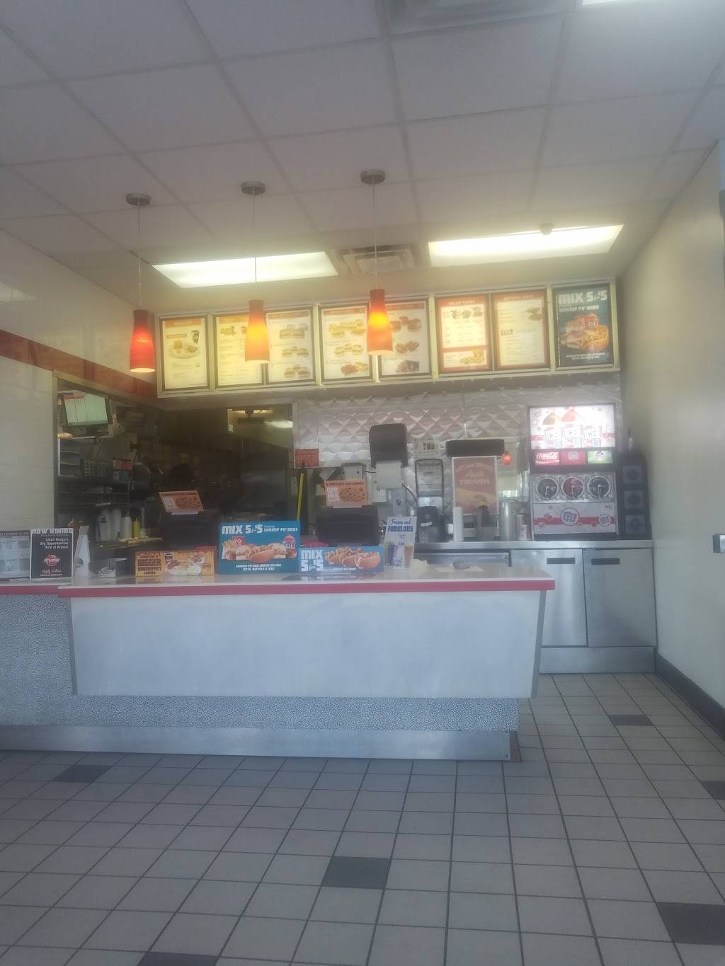 Krystal | restaurant | 1916 E Fletcher Ave, Tampa, FL 33612, USA | 8136311995 OR +1 813-631-1995