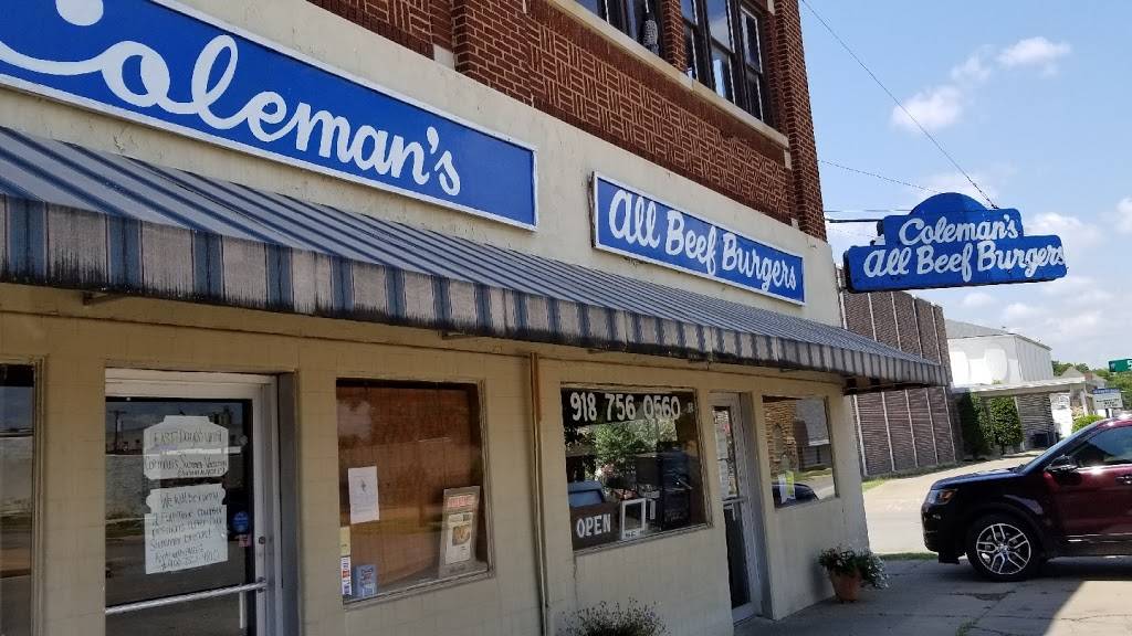 Colemans All Beef Burgers | restaurant | 7329, 118 N Seminole Ave, Okmulgee, OK 74447, USA | 9187560560 OR +1 918-756-0560