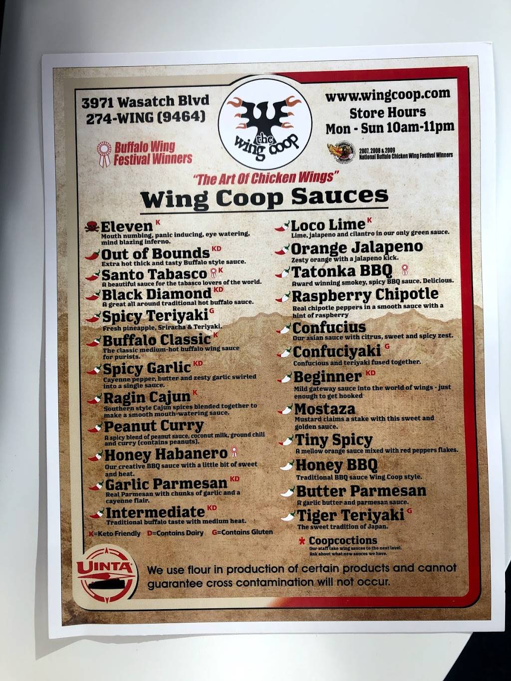 The Wing Coop | restaurant | 569 N 300 W, Salt Lake City, UT 84103, USA | 8012749464 OR +1 801-274-9464
