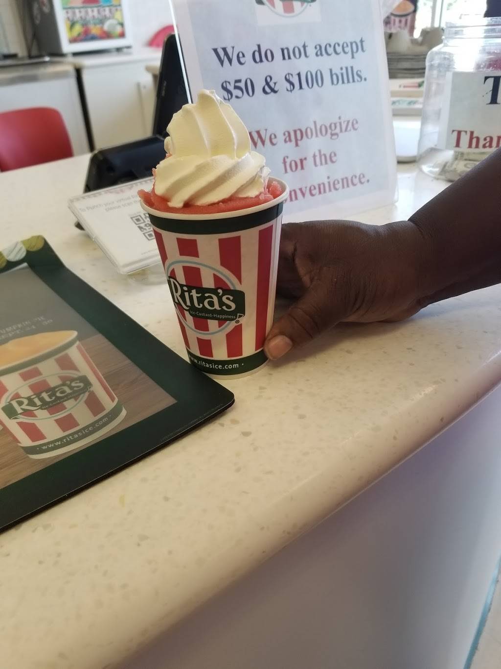 Ritas Italian Ice & Frozen Custard | restaurant | 3353 Fort Meade Road Space, Laurel, MD 20724, USA | 3017768585 OR +1 301-776-8585