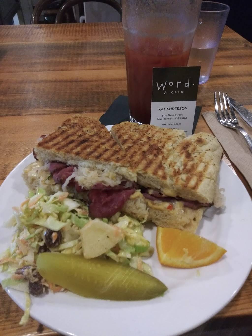 Word. A cafe | restaurant | 5114 3rd St, San Francisco, CA 94124, USA | 4155002501 OR +1 415-500-2501