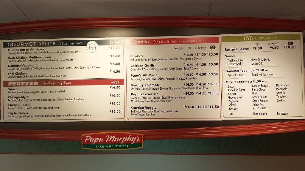 Papa Murphys | Take N Bake Pizza | meal takeaway | 7245 E Tanque Verde Rd Suite 155, Tucson, AZ 85715, USA | 5202900515 OR +1 520-290-0515