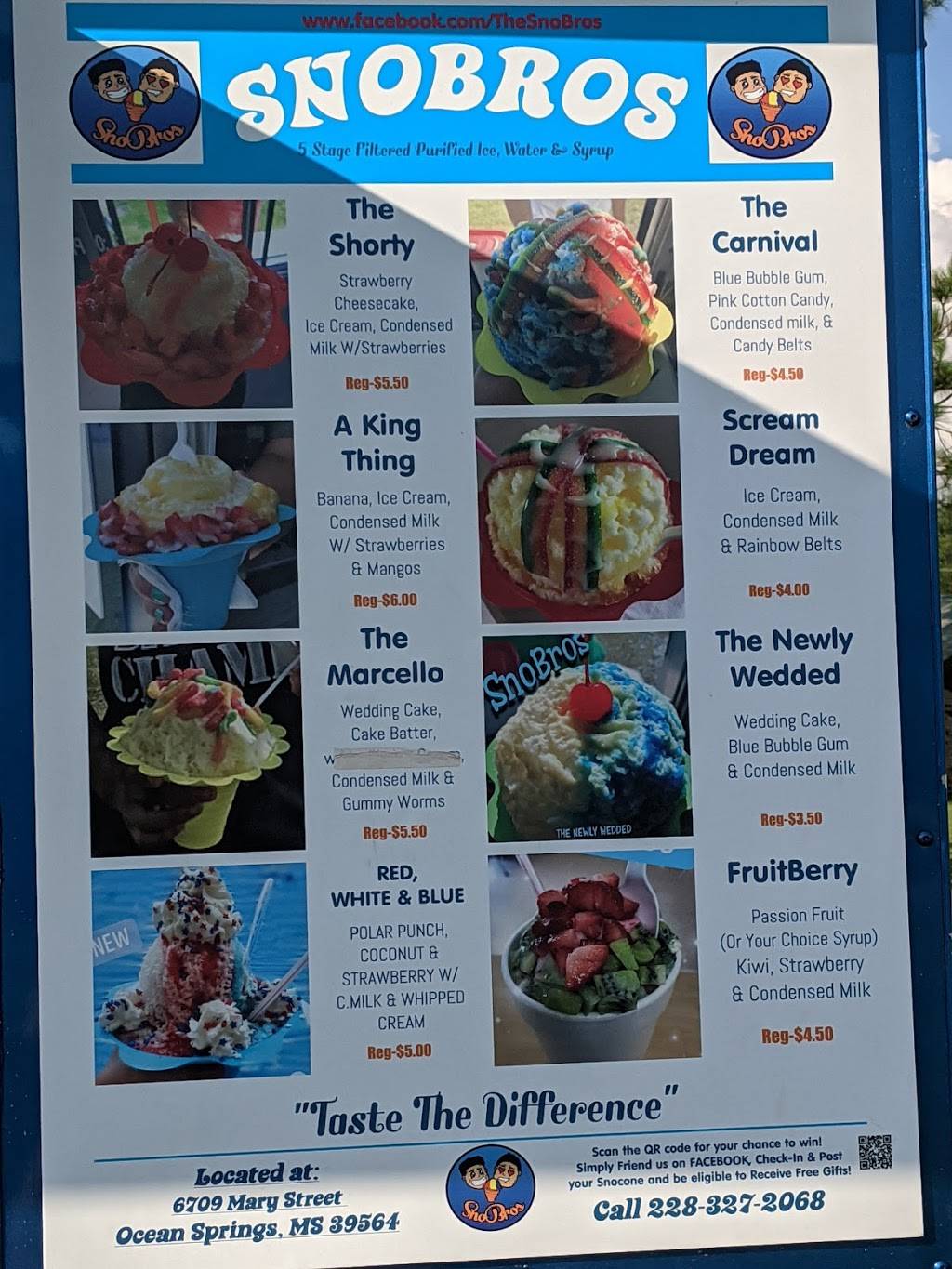 SnoBros | restaurant | 6711 Mary St, Ocean Springs, MS 39564, USA | 2282094987 OR +1 228-209-4987
