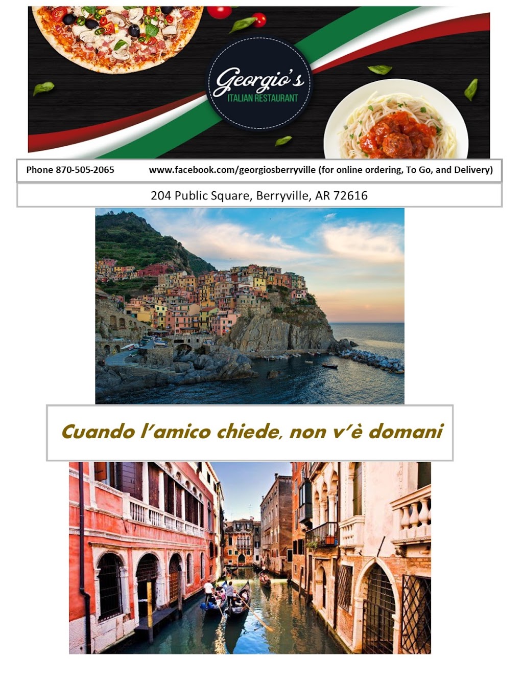 Georgios | restaurant | 204 Public Square, Berryville, AR 72616, USA | 8705052065 OR +1 870-505-2065