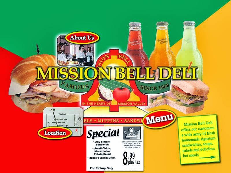 Mission Bell Deli | restaurant | 3511 Camino del Rio S, San Diego, CA 92108, USA | 6192833995 OR +1 619-283-3995