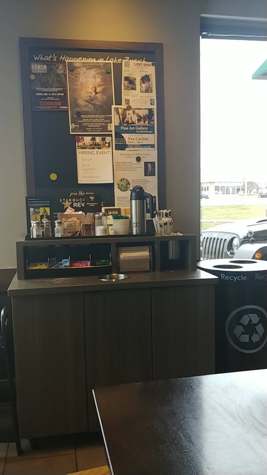 Starbucks | cafe | 775 S Rand Rd, Lake Zurich, IL 60047, USA | 8475500080 OR +1 847-550-0080