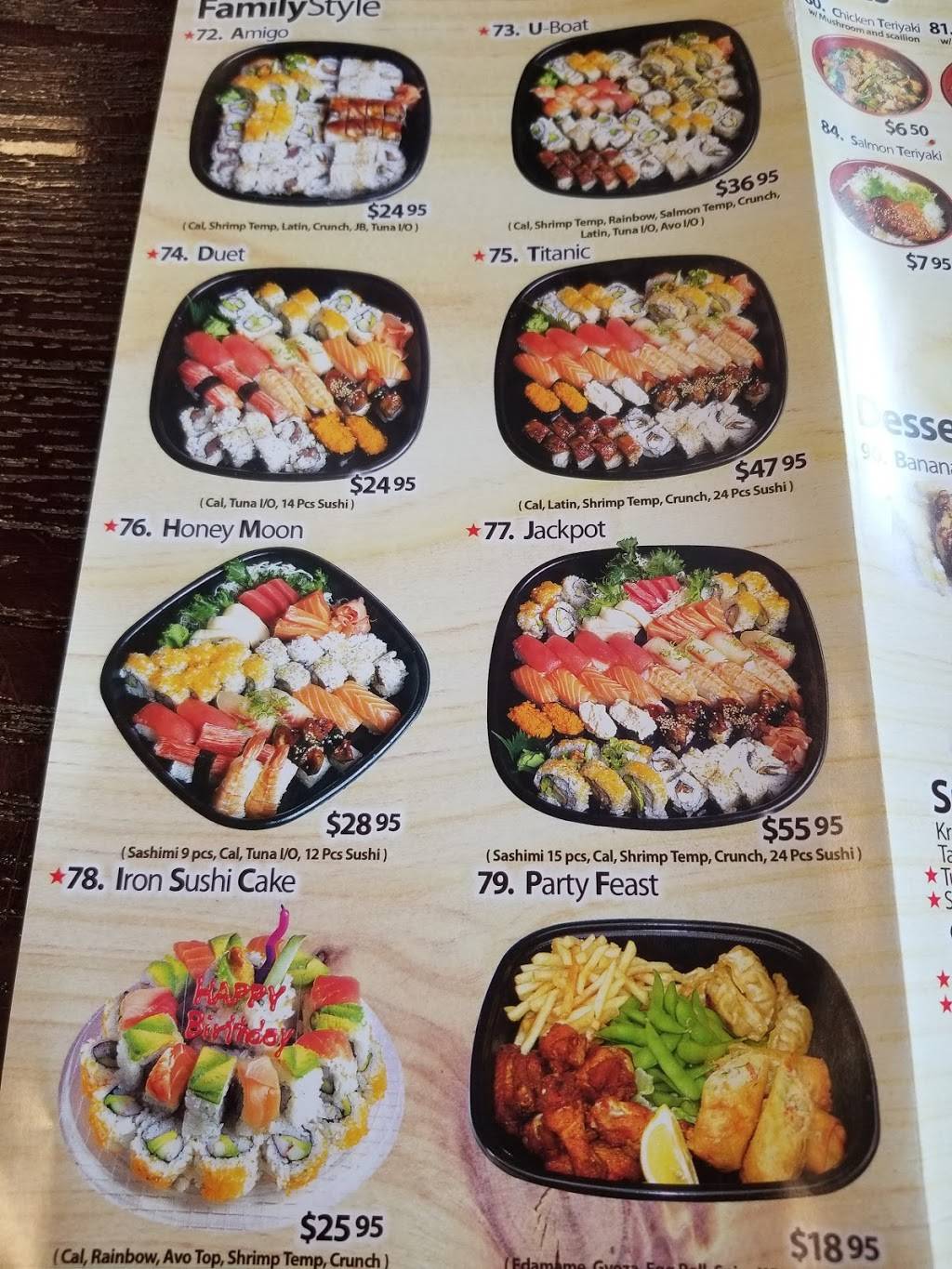 Iron Sushi | restaurant | 1805 N Young Cir, Hollywood, FL 33020, USA | 9549271735 OR +1 954-927-1735