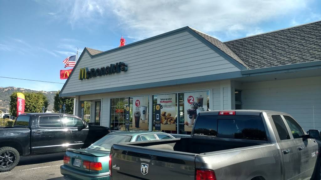 McDonalds | cafe | 1149 S Cloverdale Blvd, Cloverdale, CA 95425, USA | 7078944588 OR +1 707-894-4588