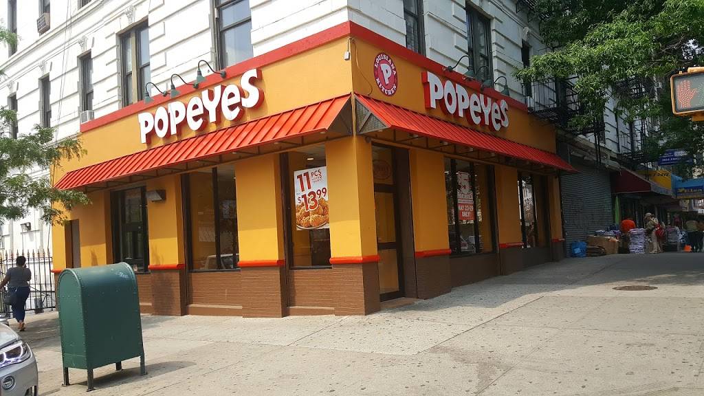 Popeyes Louisiana Kitchen | restaurant | 601 W 172nd St, New York, NY 10032, USA | 2127811570 OR +1 212-781-1570
